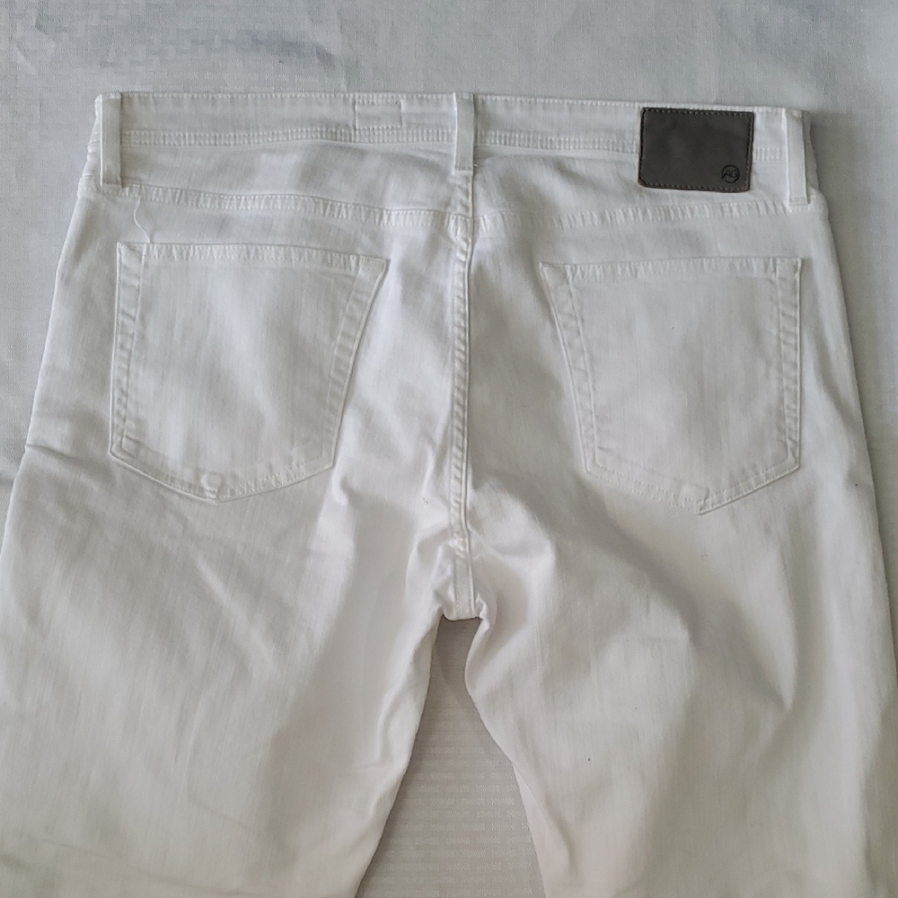 AG Adriano Goldschmied Tellis Slim Fit White Modern Slim Jeans - Picture 10 of 13